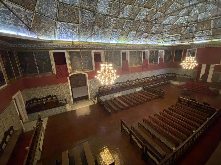 Universiteit Coimbra paleis grote zaal